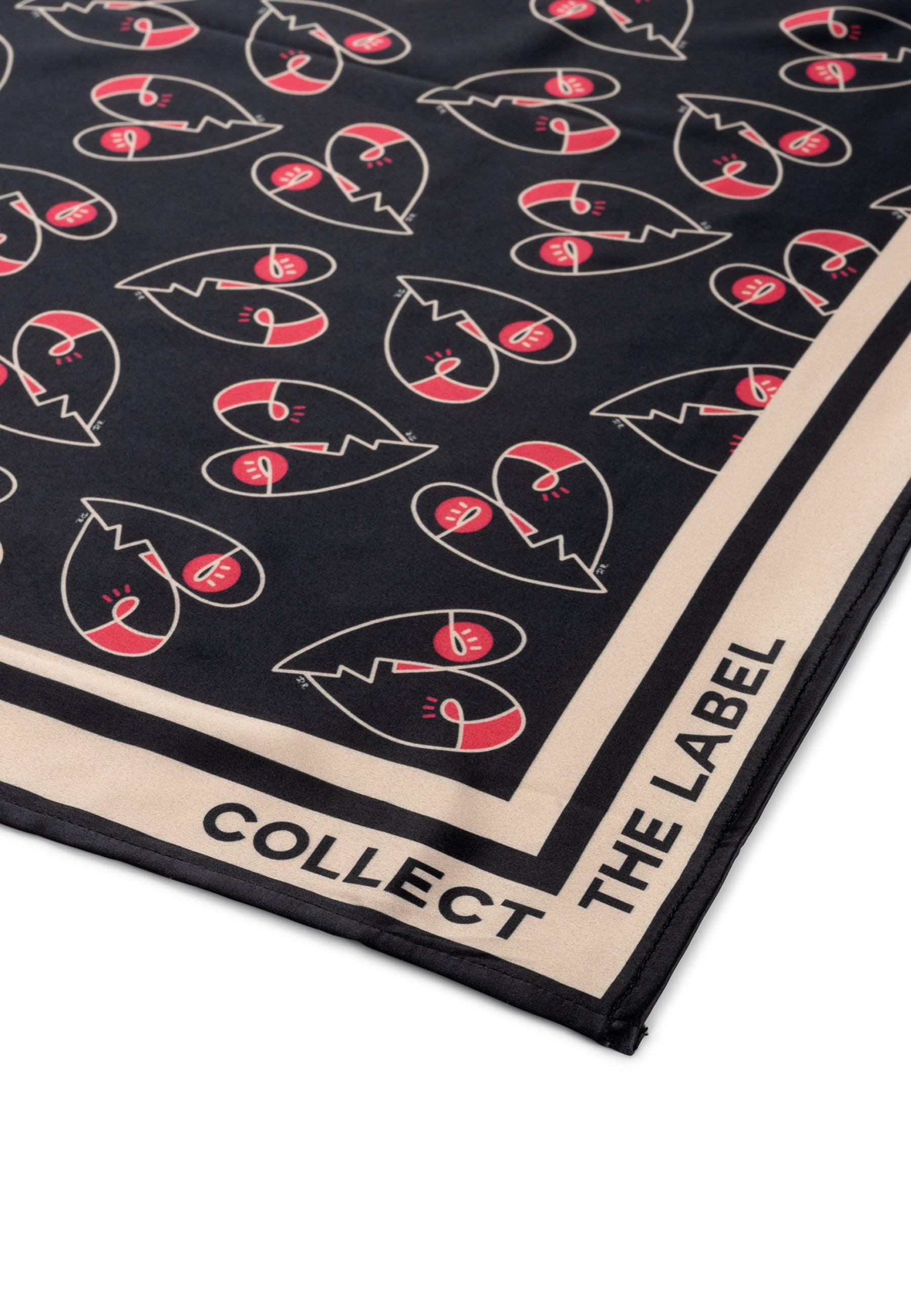Corazón Bandana Negro