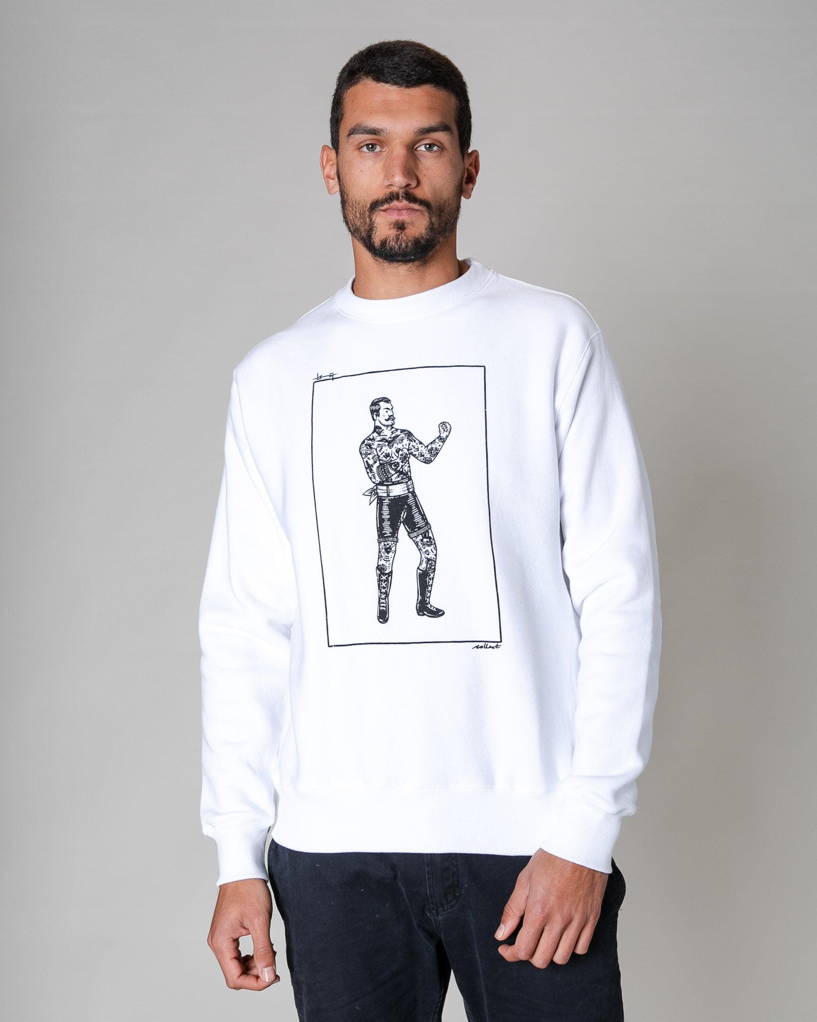 Boxer suéter blanco