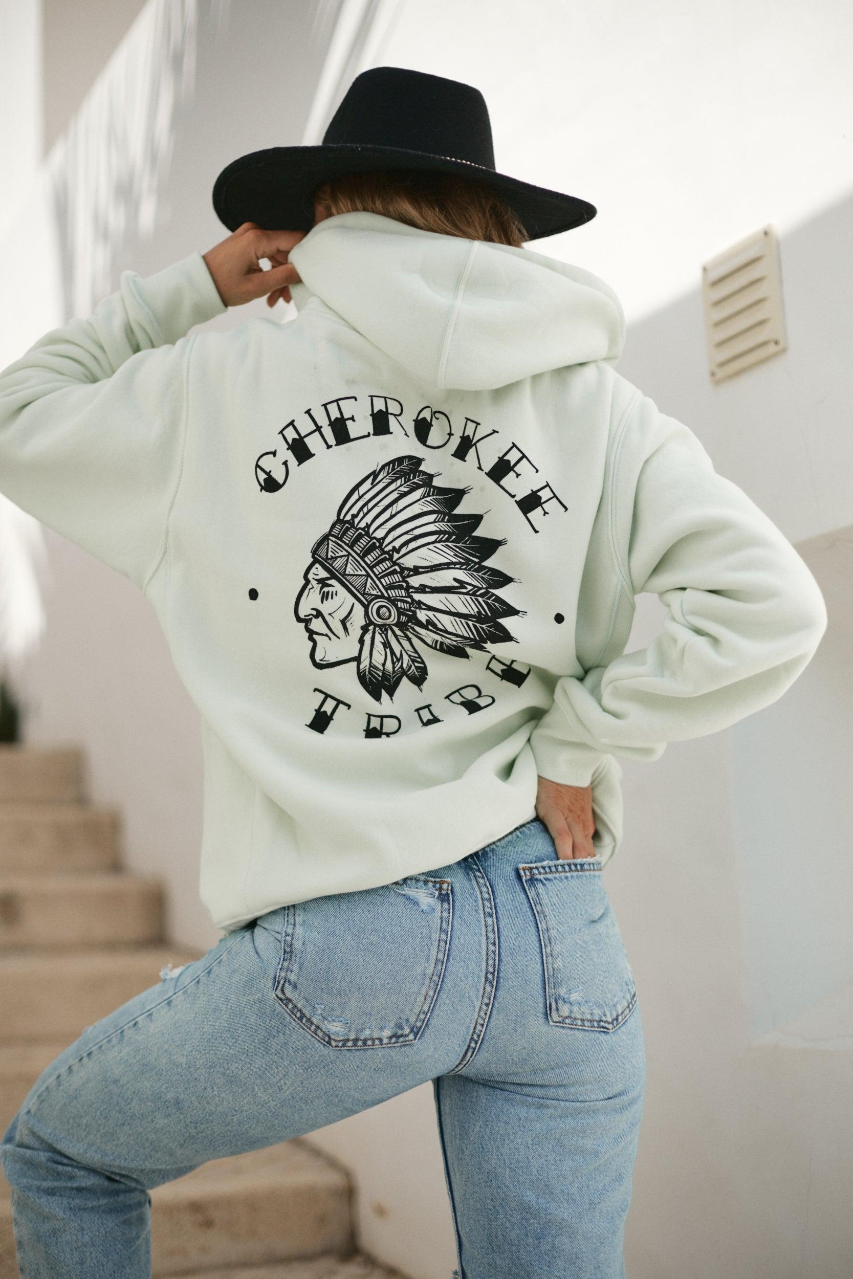 Cherokee sudadera con capucha menta verde