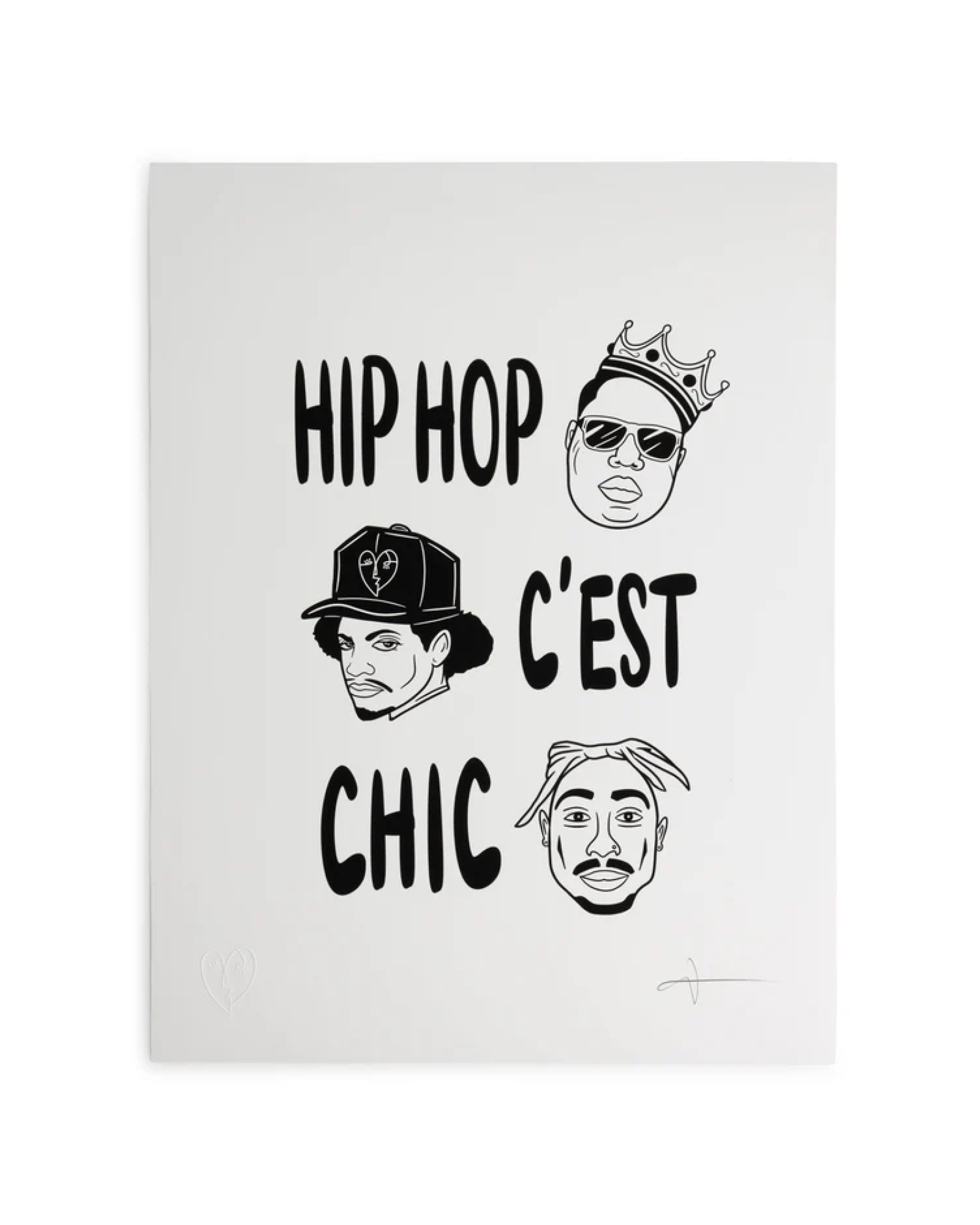 Arte impreso hip hop c'est chic