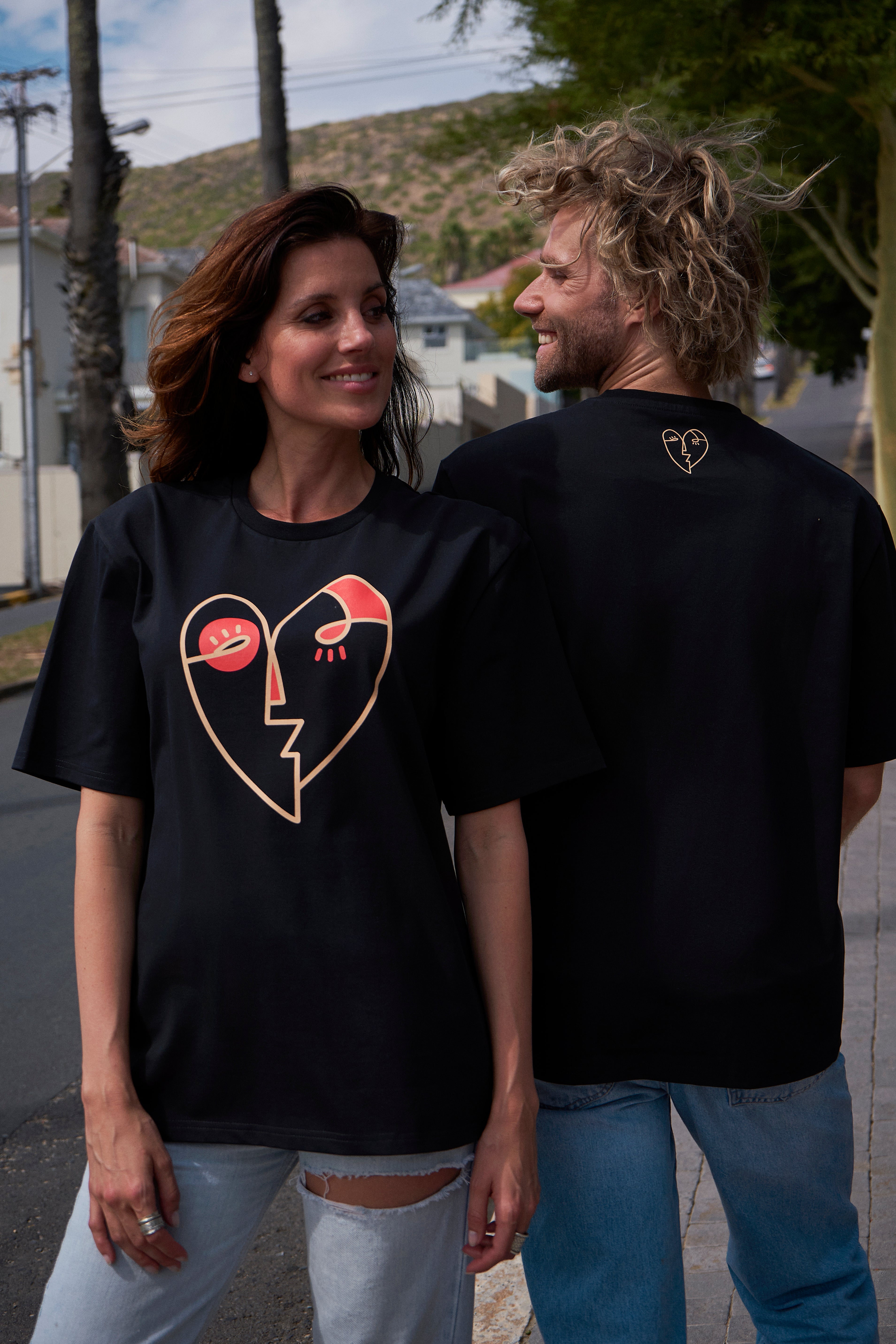 Heart T-shirt Black