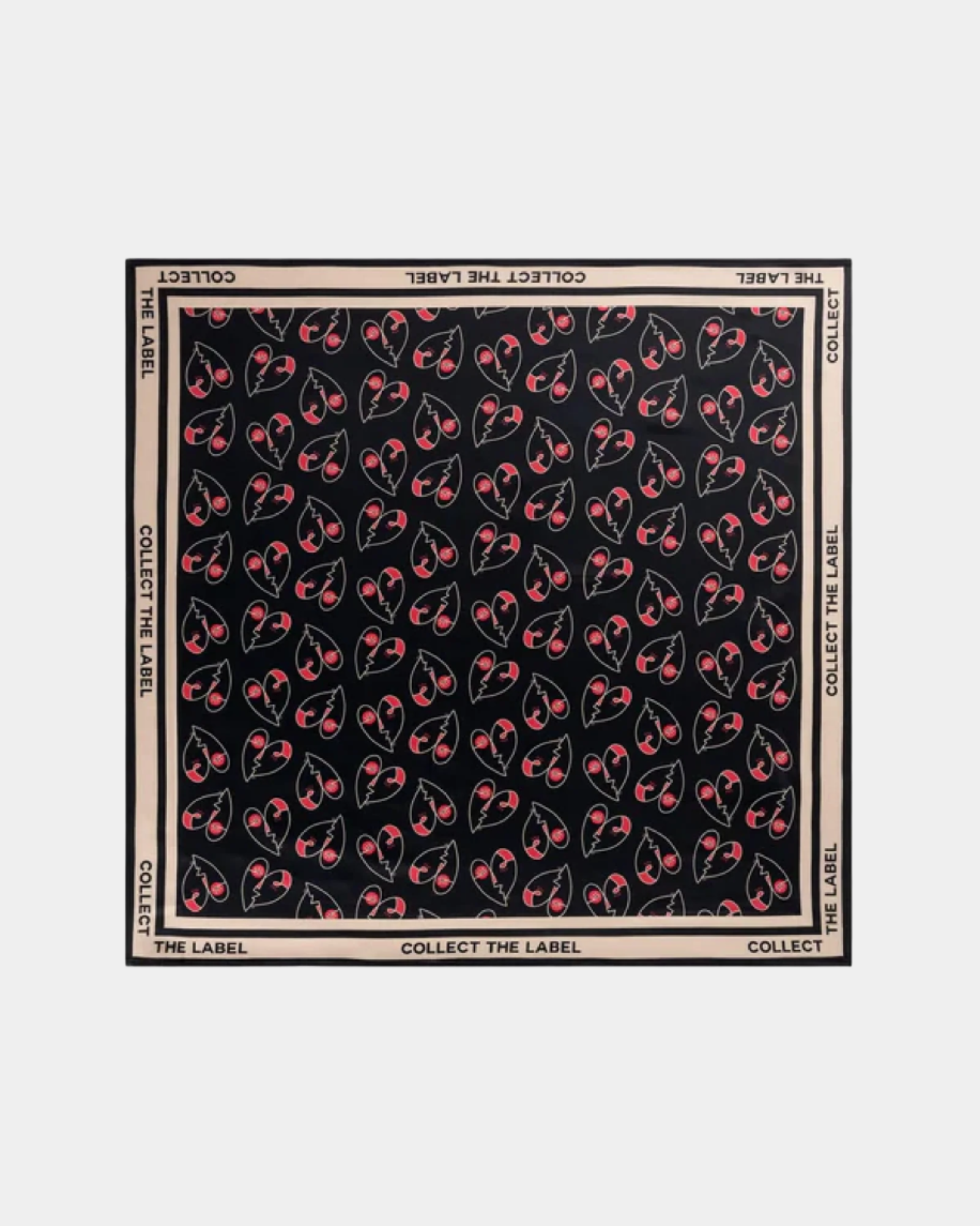 Corazón Bandana Negro