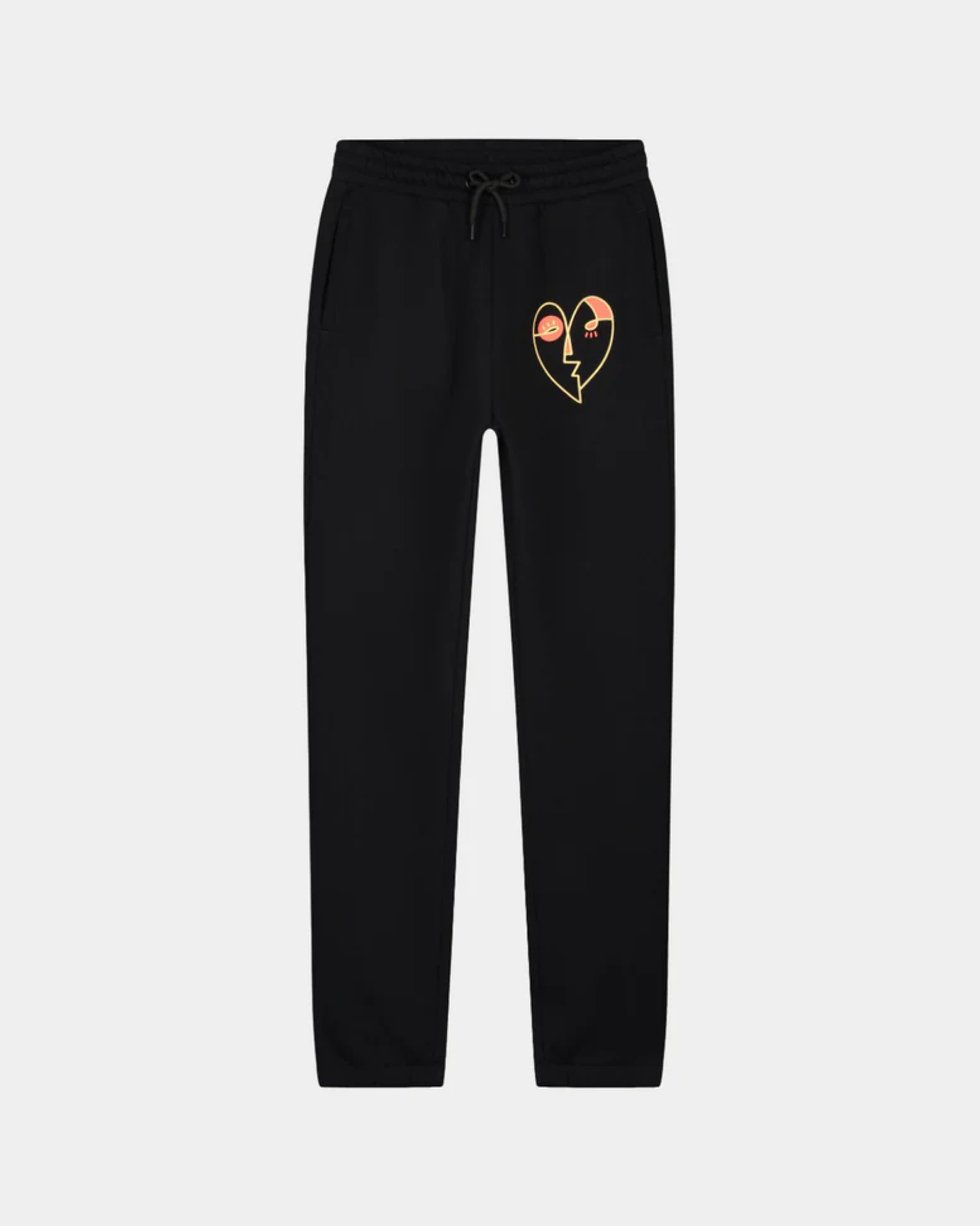 Pantalones de chándal del corazón negro