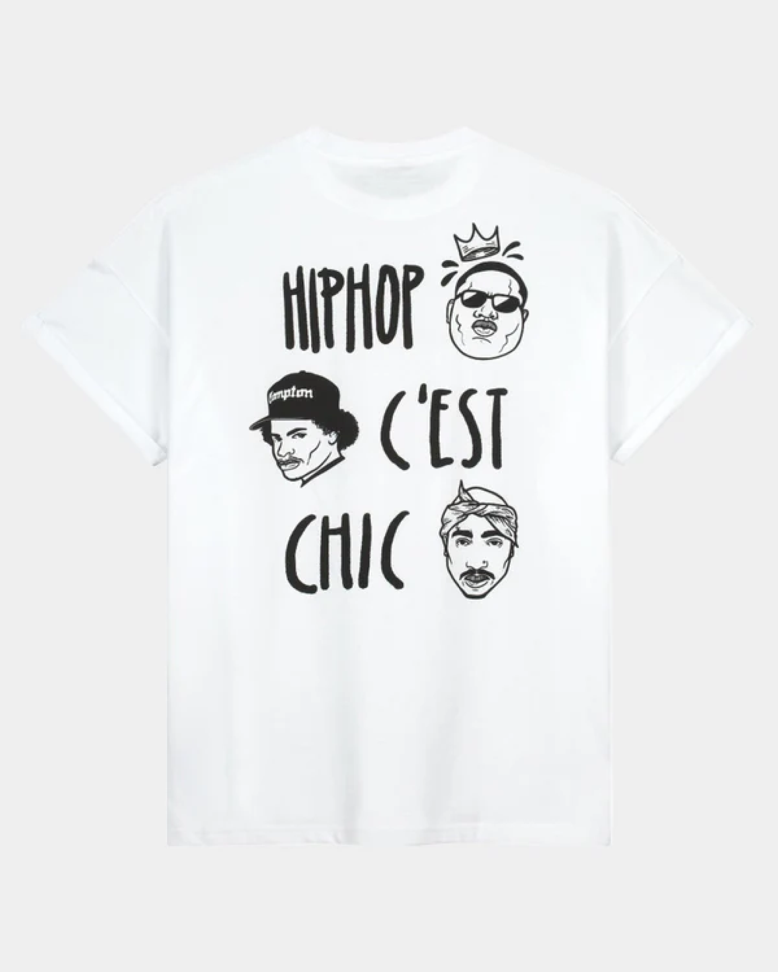 Hip Hop C'est Chic Tee de gran tamaño